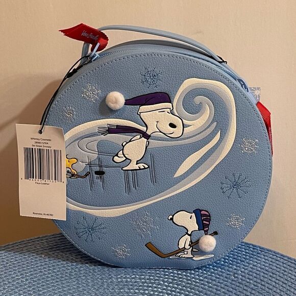 Vera Bradley Peanuts Collection Ski Slope Snoopy Whimsy Cosmetics Bag NWT - Picture 5 of 6
